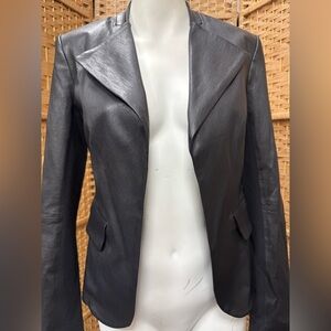 Theory Black Leather Jacket